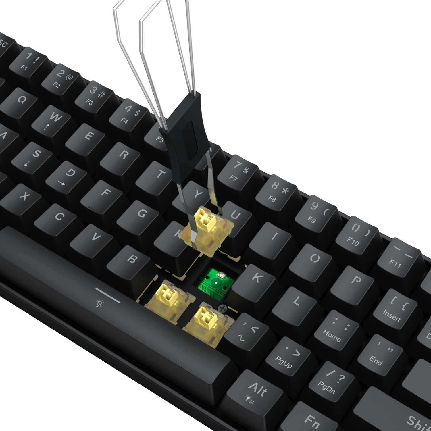 Redragon FIZZ Magnetic Plus 60% RGB Gaming Keyboard - Black - alternate product view 4