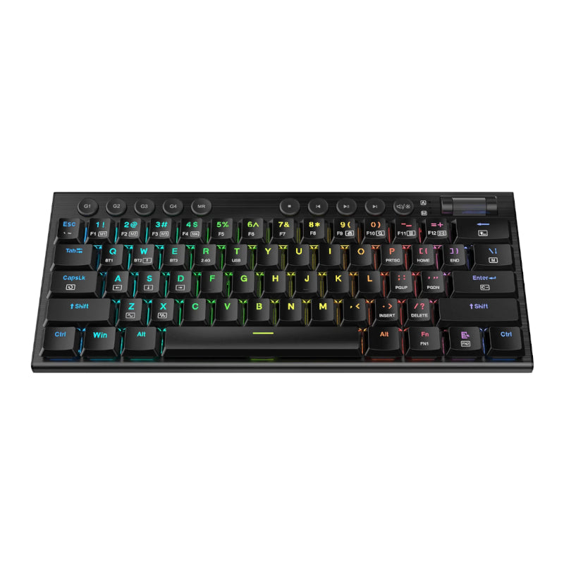 Redragon Horus Mini Pro 61Key Wireless Bluetooth Red Switch RGB Low Profile Gaming Mechanical Keyboard - Black - alternate