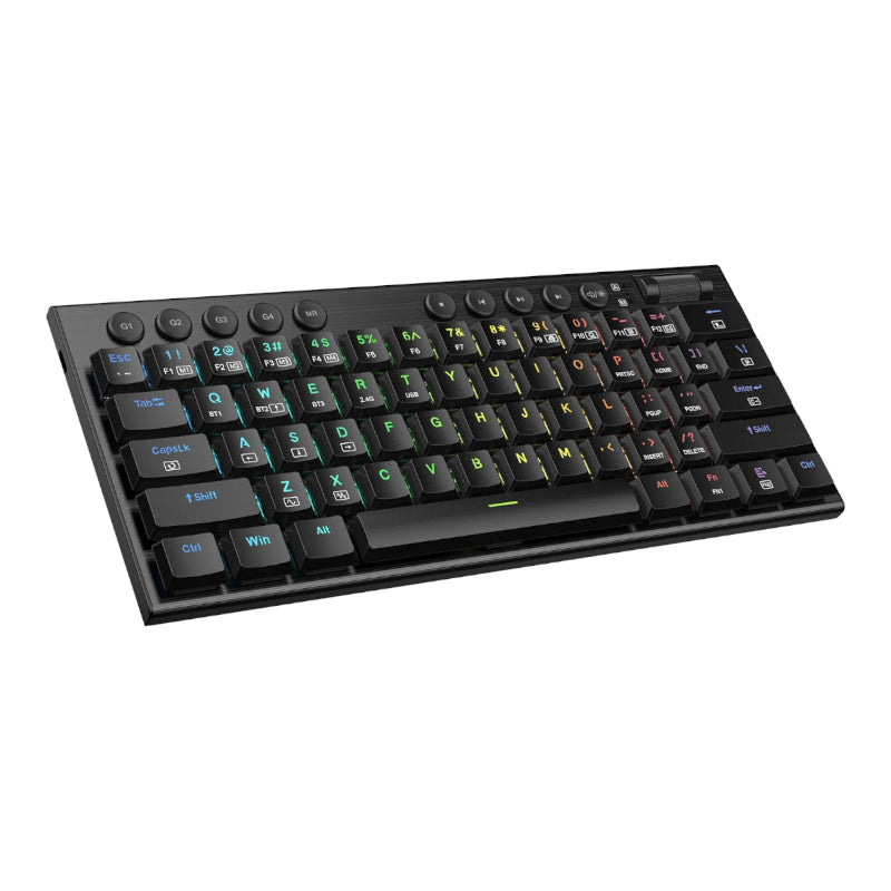 Redragon Horus Mini Pro 61Key Wireless Bluetooth Red Switch RGB Low Profile Gaming Mechanical Keyboard - Black - alternate