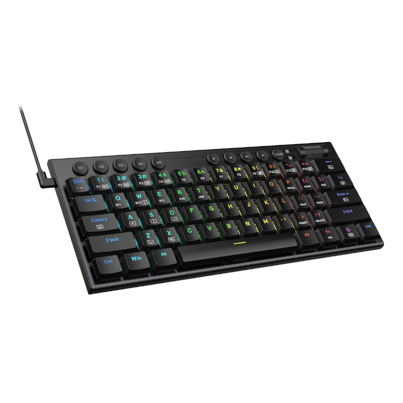 Redragon Horus Mini Pro 61Key Wireless Bluetooth Red Switch RGB Low Profile Gaming Mechanical Keyboard - Black - alternate