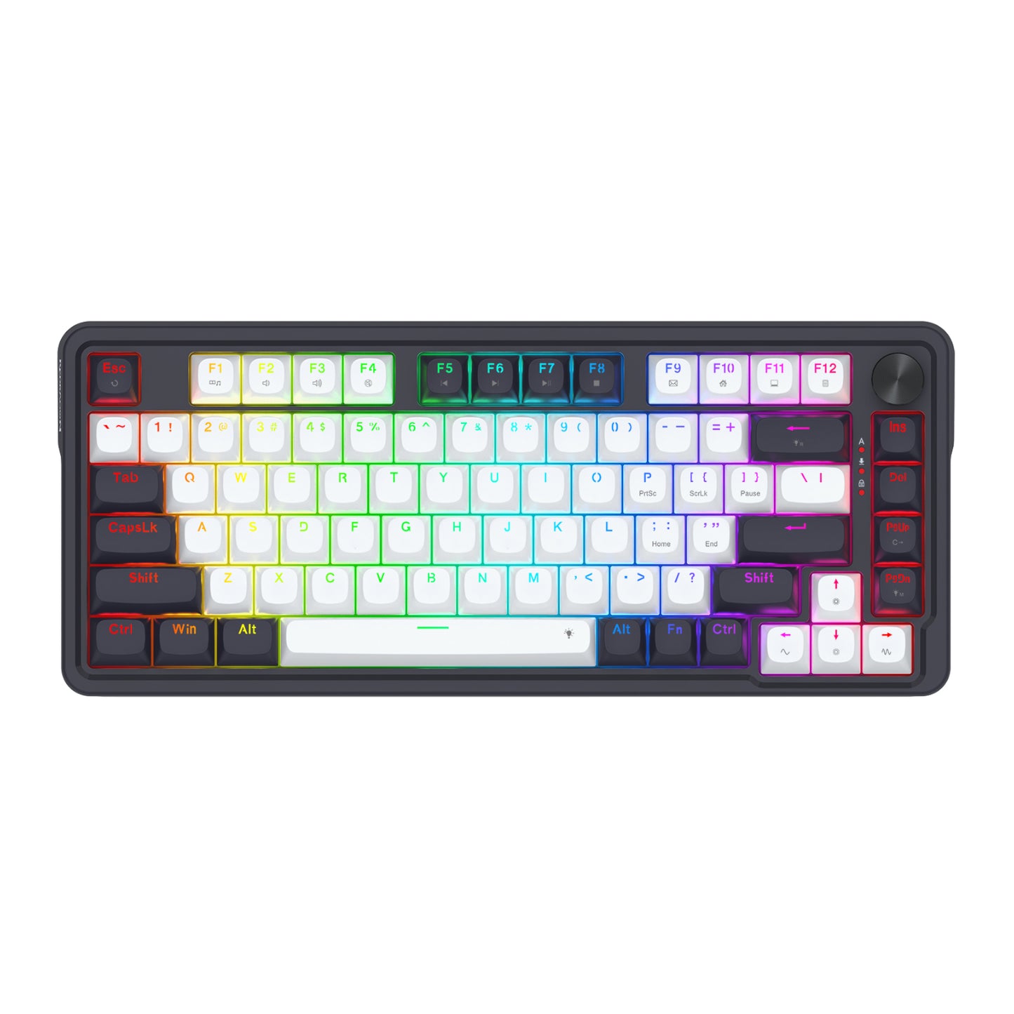 Redragon K673 UCAL 75% Magnetic Ultramag Switch Wired Keyboard - Black - alternate product view 2