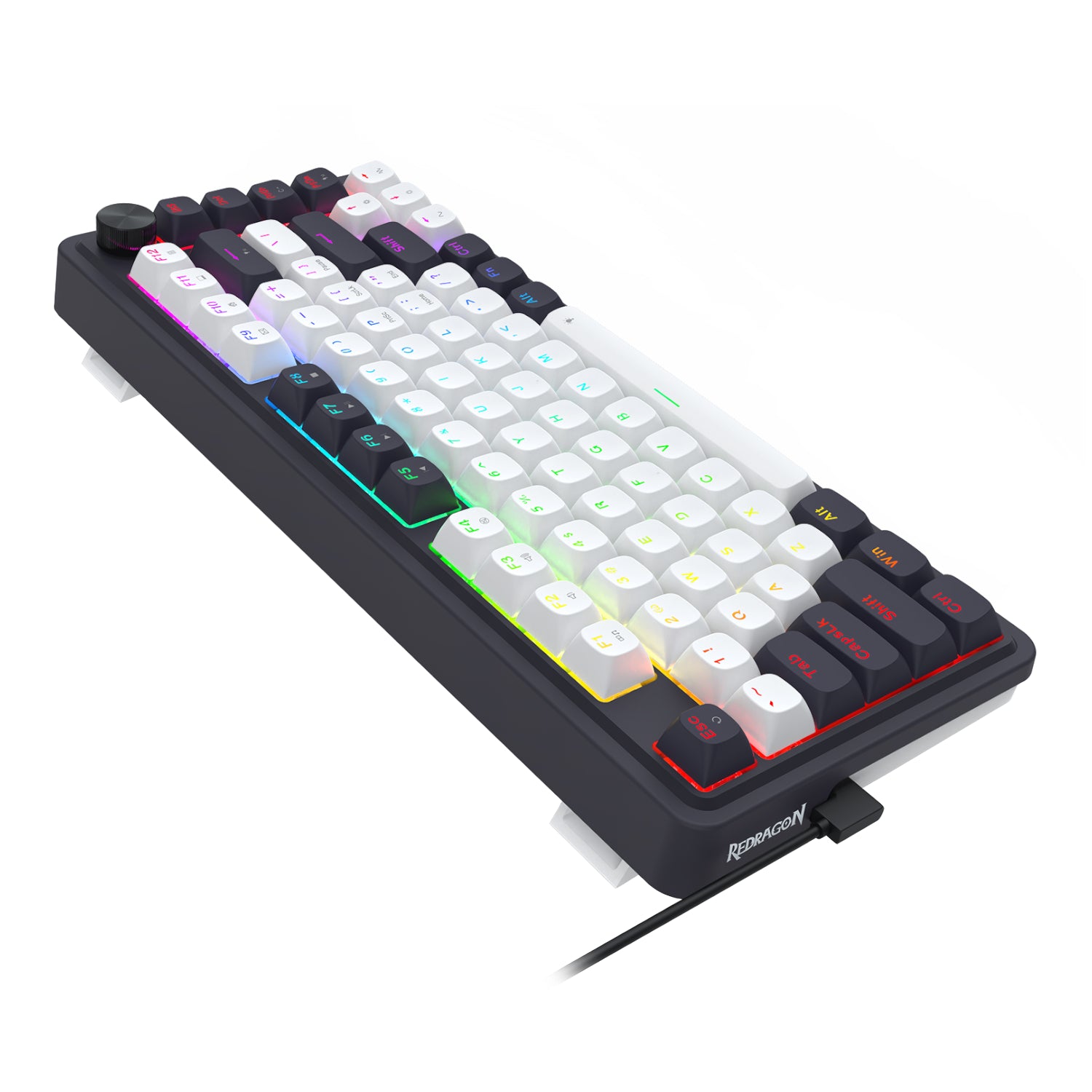 Redragon K673 UCAL 75% Magnetic Ultramag Switch Wired Keyboard - Black - alternate product view 5