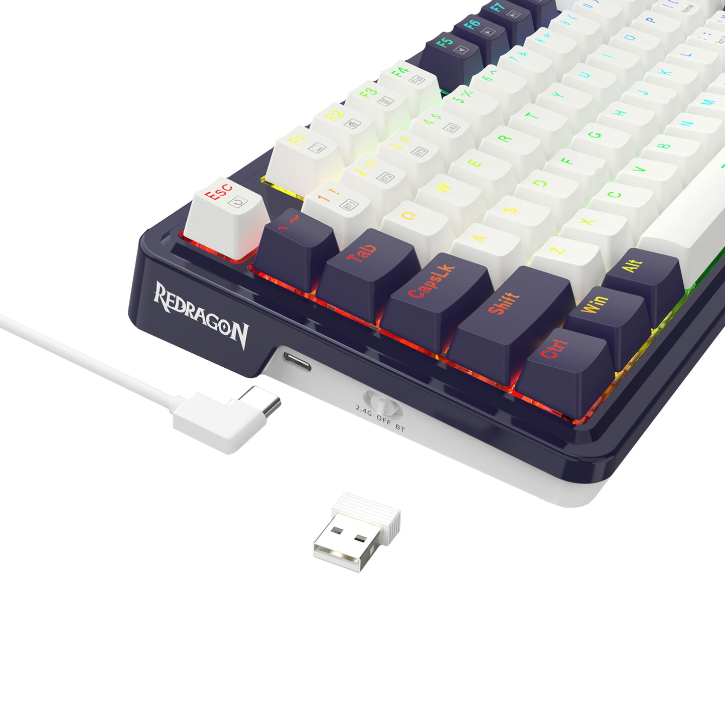 Redragon UCAL K673 PRO Mechanical Wireless Gaming Keyboard - Black - alternate product view 7