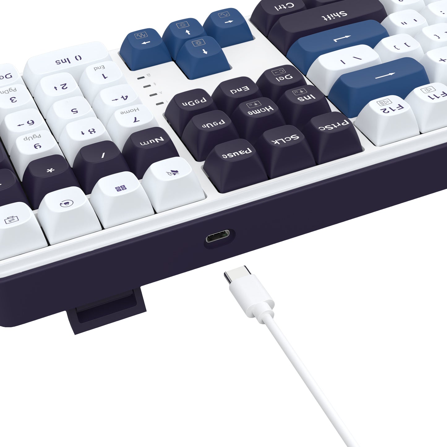 Redragon K689 WYVERN RGB Wired Mechanical Keyboard - White/Black - alternate product view 7