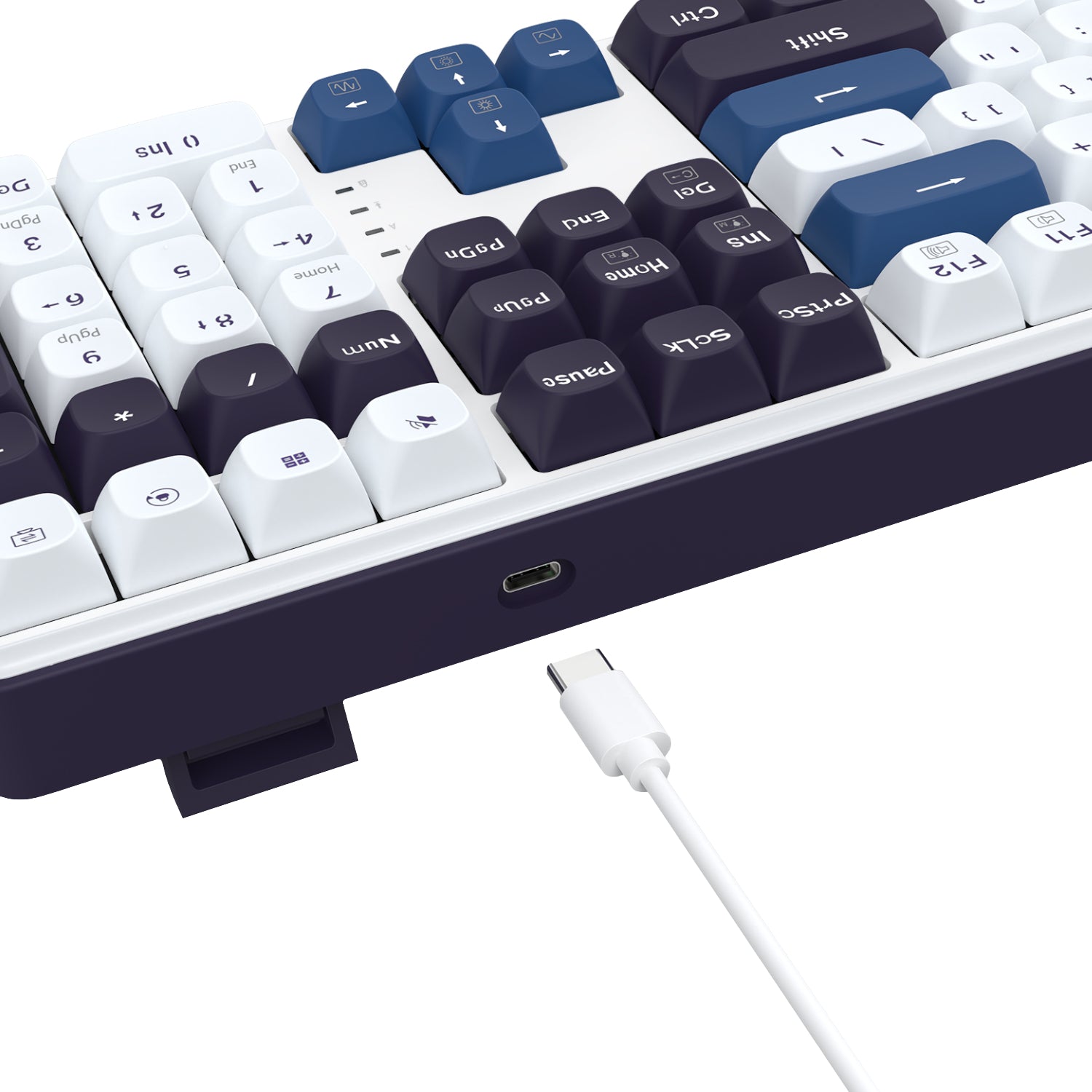 Redragon K689 WYVERN RGB Wired Mechanical Keyboard - White/Black - alternate product view 7