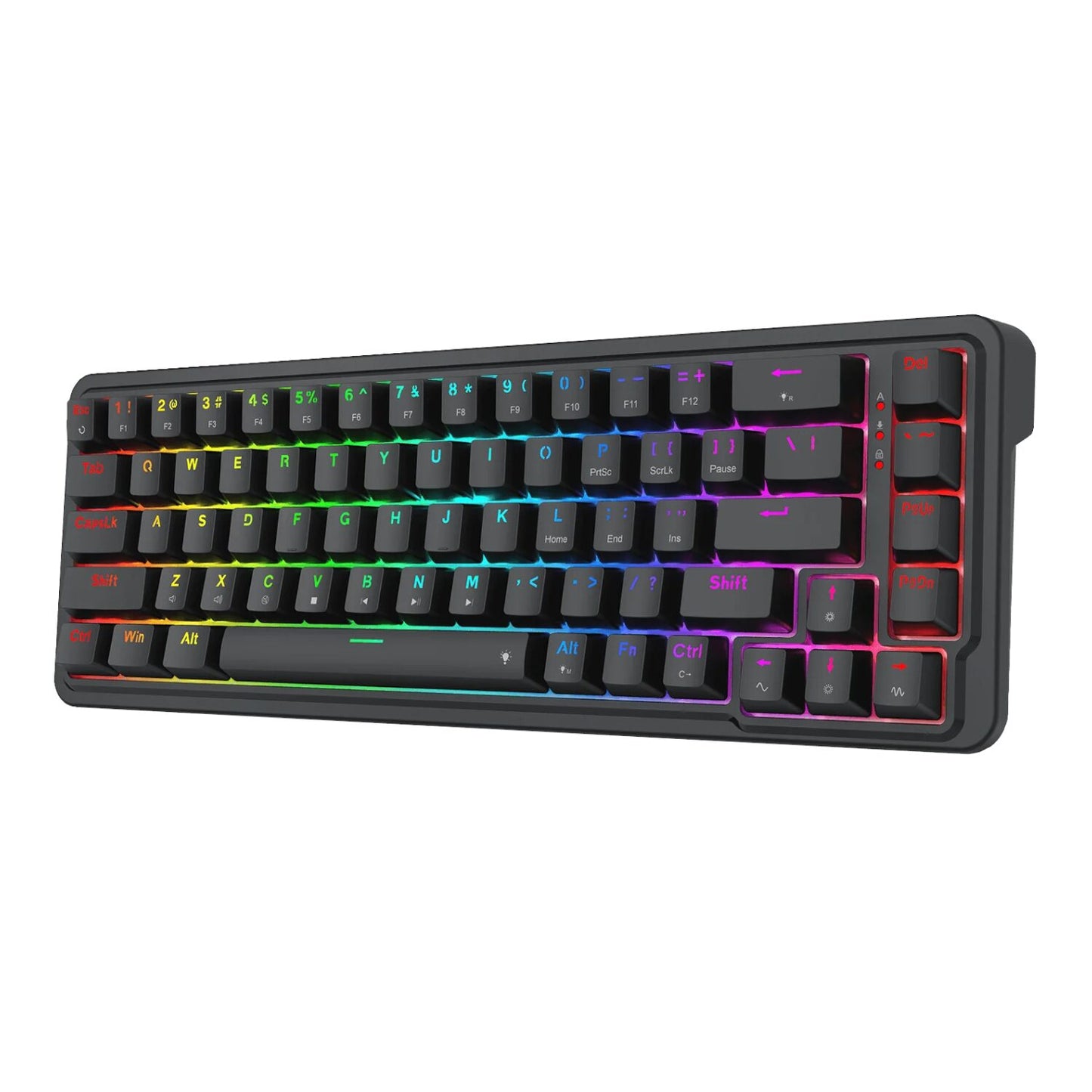 Redragon NOVA K709 65% Wired Gasket RGB Gaming Keyboard - Black - alternate product view 2