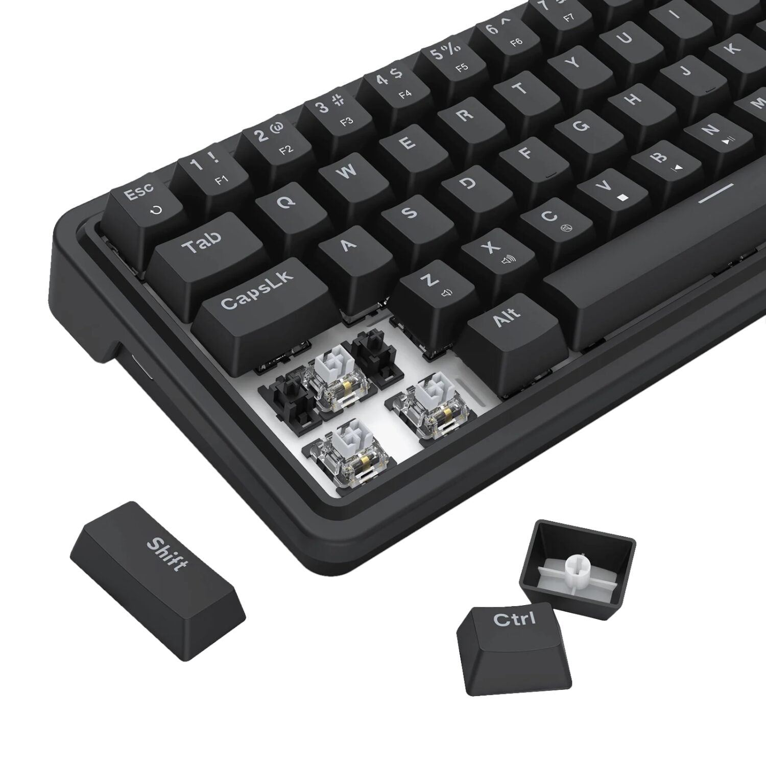 Redragon NOVA K709 65% Wired Gasket RGB Gaming Keyboard - Black - alternate product view 4