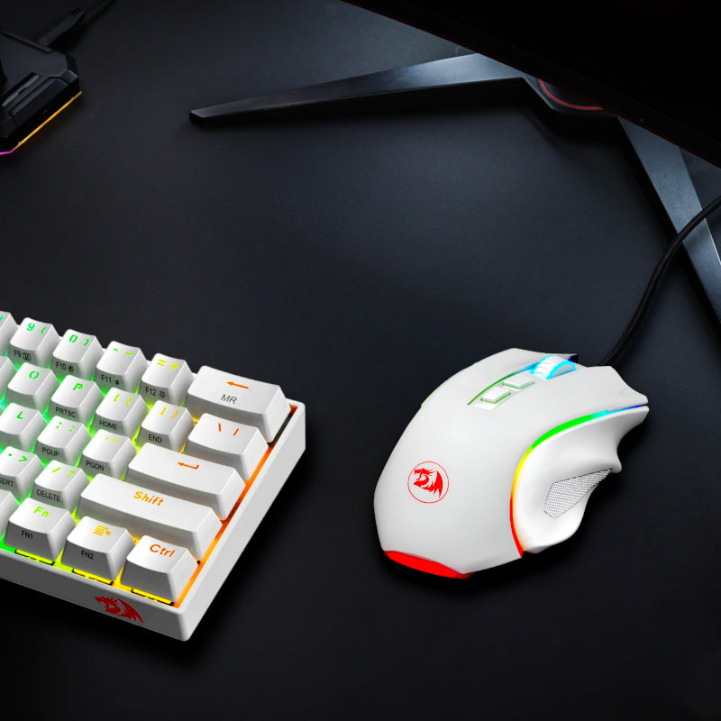 Redragon GRIFFIN 7200DPI Gaming Mouse - White - alternate product view 4