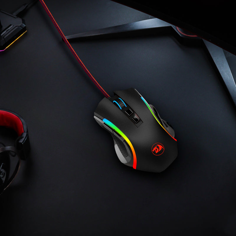 Redragon GRIFFIN 7200DPI Gaming Mouse - Black - alternate product view 5