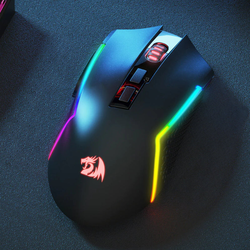 Redragon Trident Pro 8000DPI RGB Gaming Mouse - Black - alternate product view 6