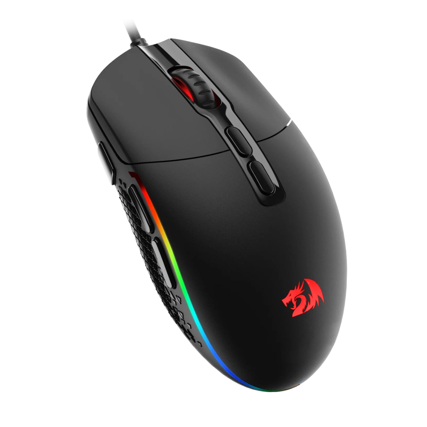 Redragon M719 INVADER RGB 10000 DPI Wired Optical Gaming Mouse - Black - alternate product view 2