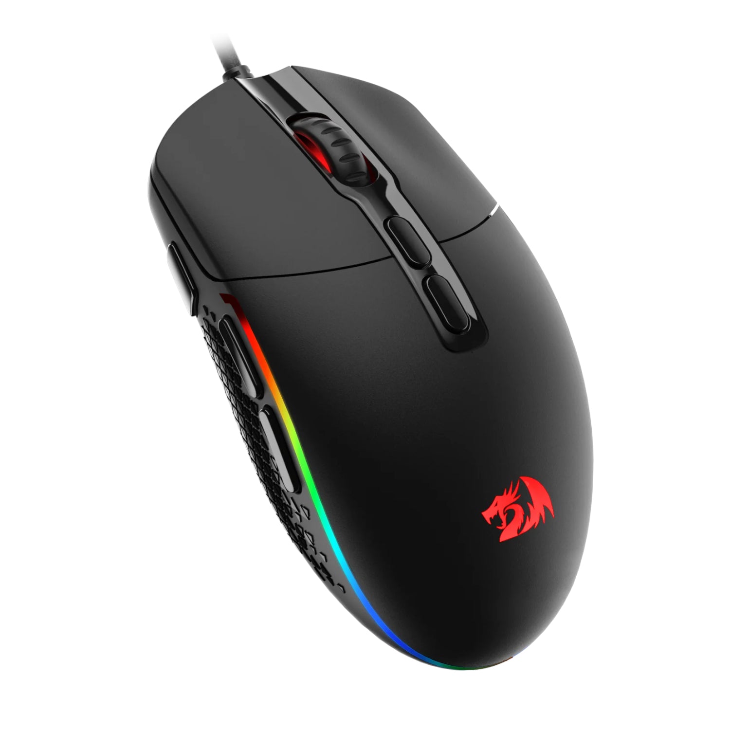 Redragon M719 INVADER RGB 10000 DPI Wired Optical Gaming Mouse - Black - alternate product view 2