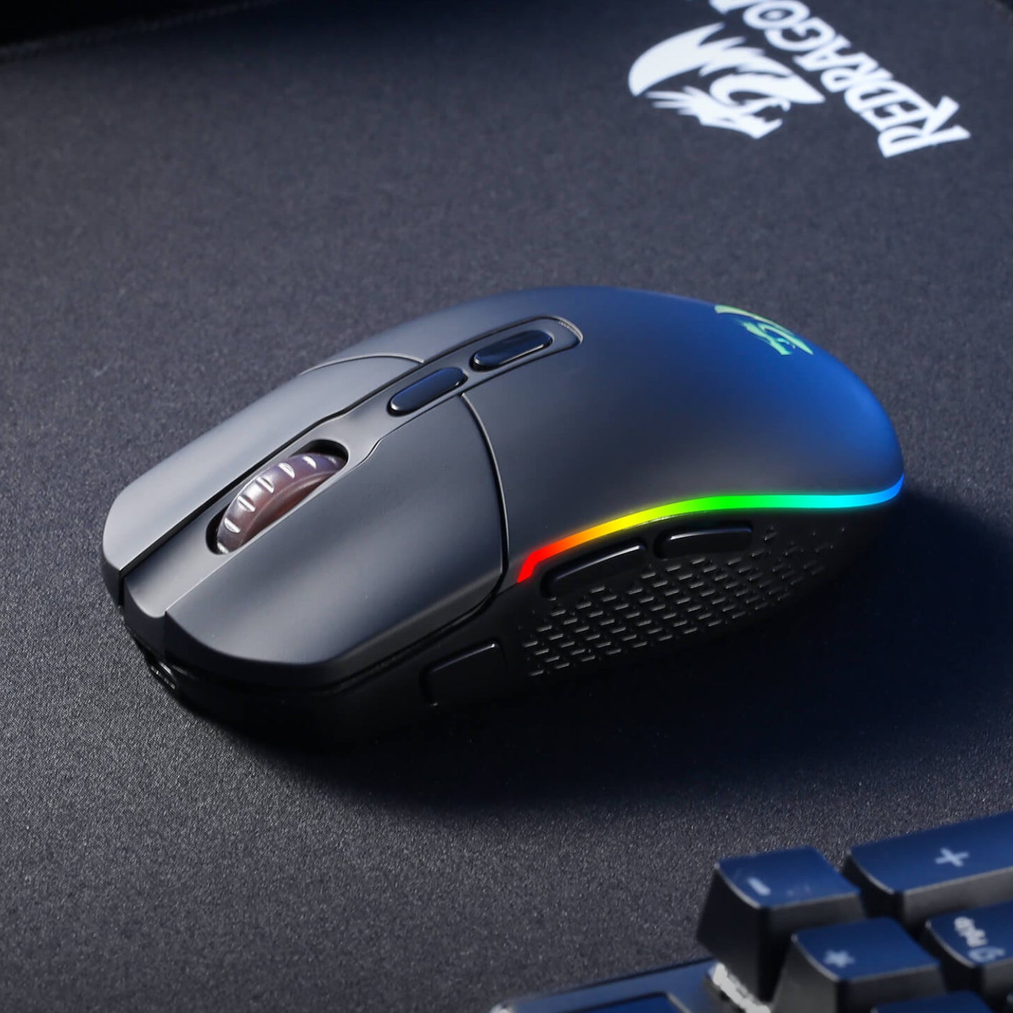 Redragon M719 Pro INVADER 10000DPI 2.4GHz Wireless Gaming Mouse - Black - alternate product view 5