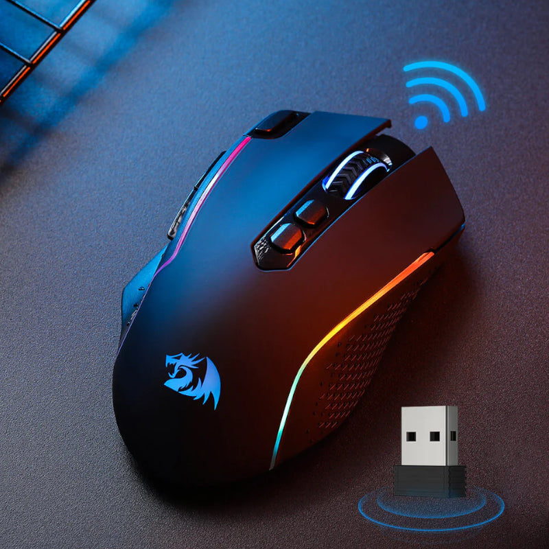 Redragon Taipan Pro 10000DPI RGB Wireless Gaming Mouse - Black - alternate product view 7