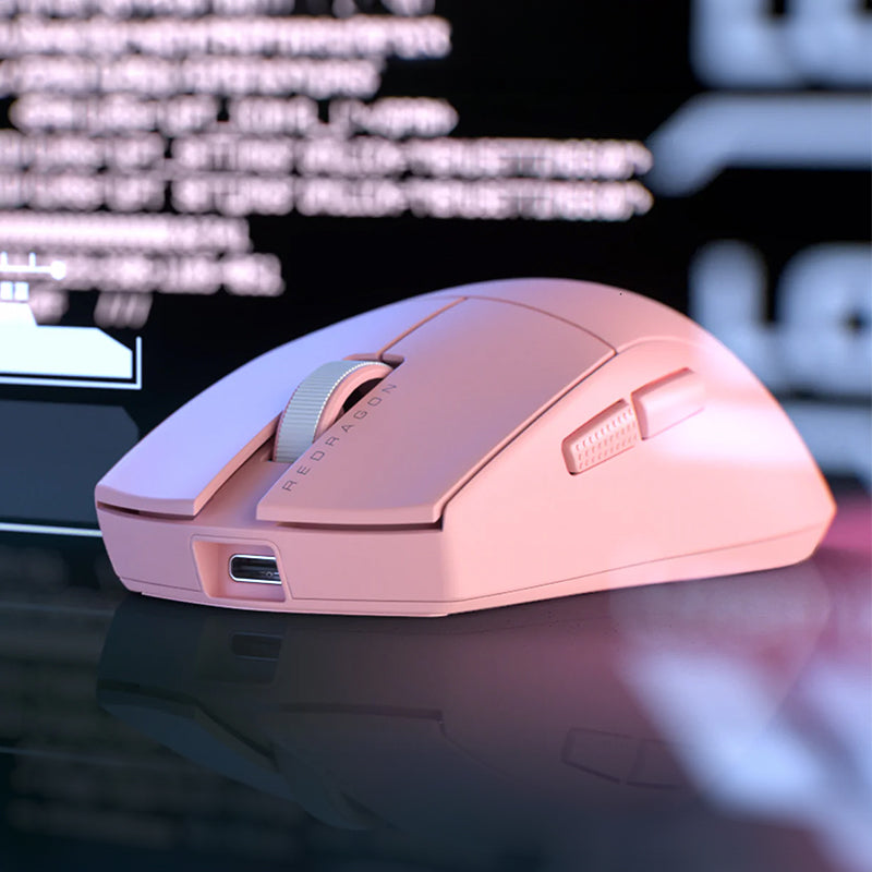 Redragon M916 PRO 1K 3-Mode Wireless Gaming Mouse - Pink - alternate product view 4
