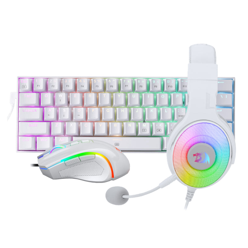 Redragon 3IN1 MS / HS / KB WIRED COMBO - WHITE