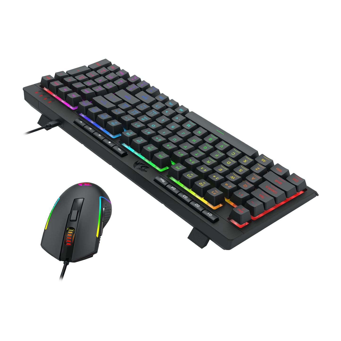 Redragon 4-in-1 Keyboard - Mouse - Mousepad - Headset Gaming Combo - alternate product view 4