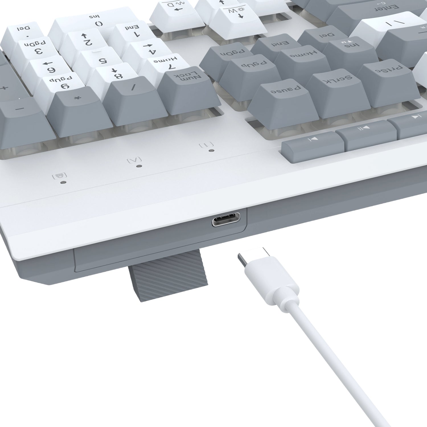 Redragon S151 Wired RGB Gaming Keyboard and Mouse Combo - White and Grey - alternate product view 5