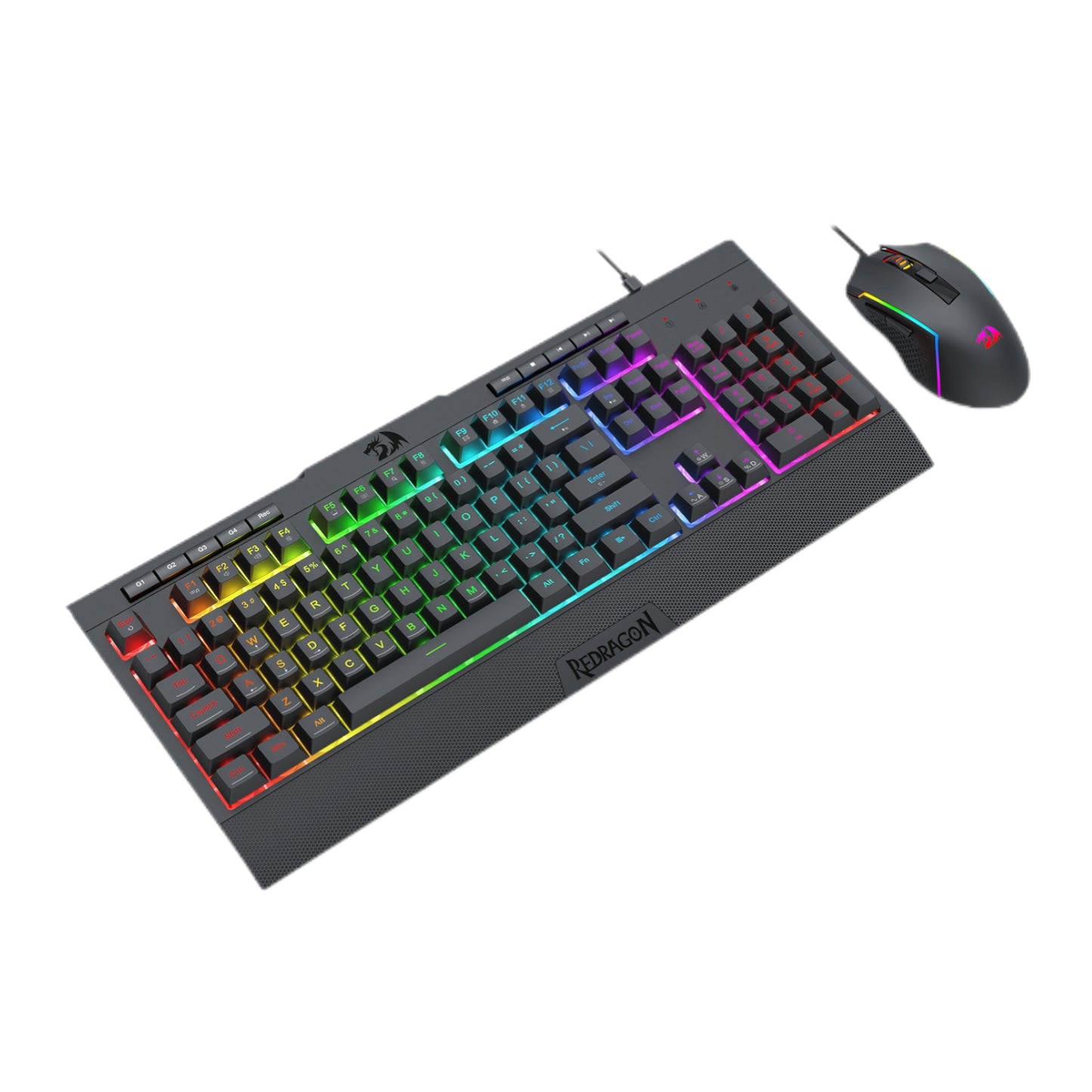 Redragon S151 Gaming Keyboard and Mouse Combo-Black - alternate product view 3