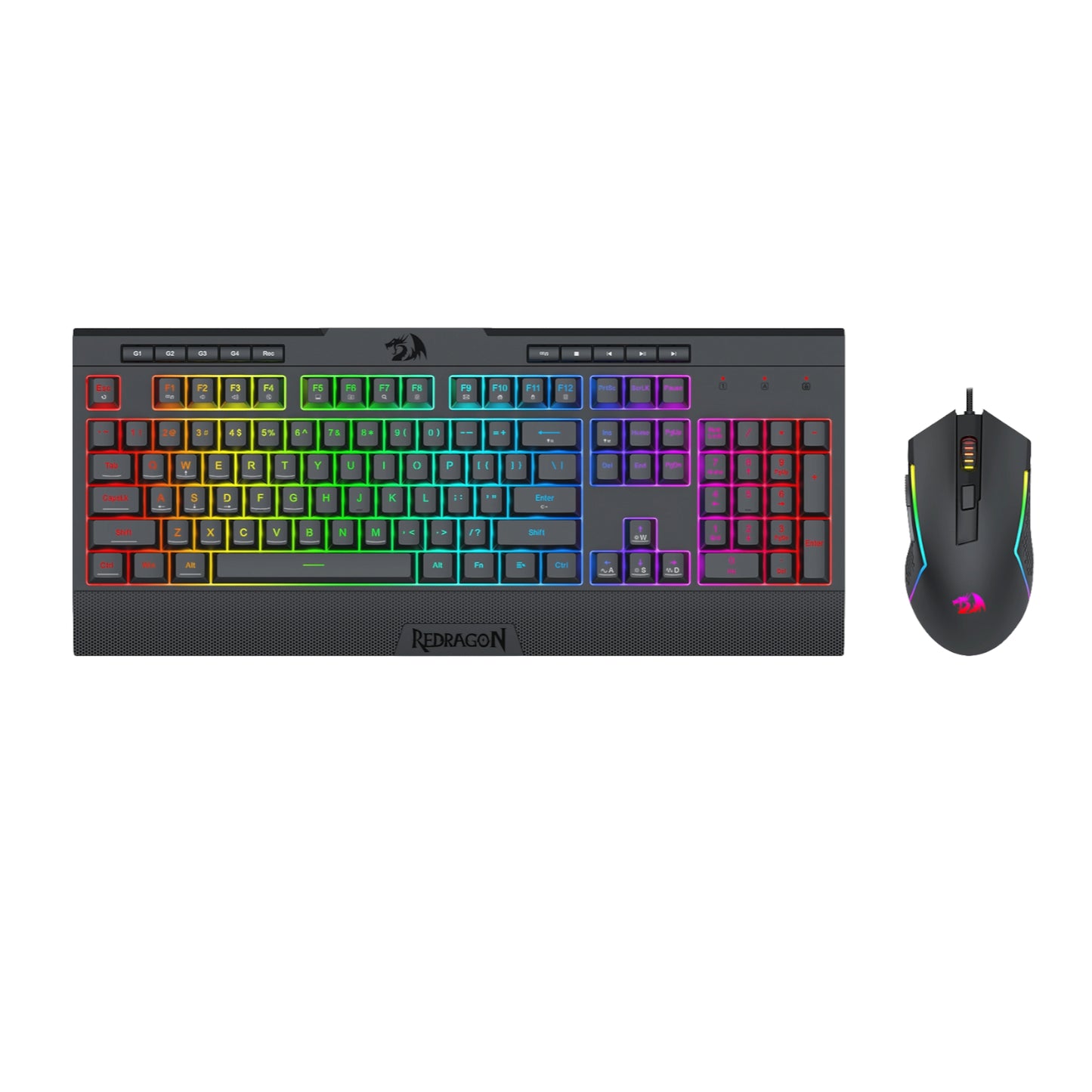 Redragon S151 Gaming Keyboard and Mouse Combo-Black - alternate product view 4