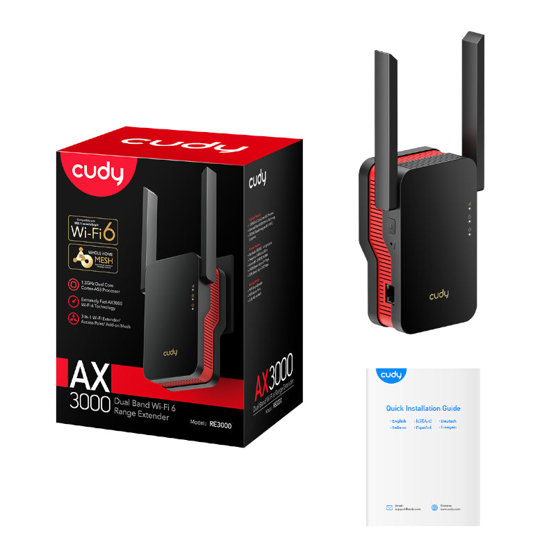Cudy AX3000 WiFi Range Extender - Wall Plug - alternate product view 5