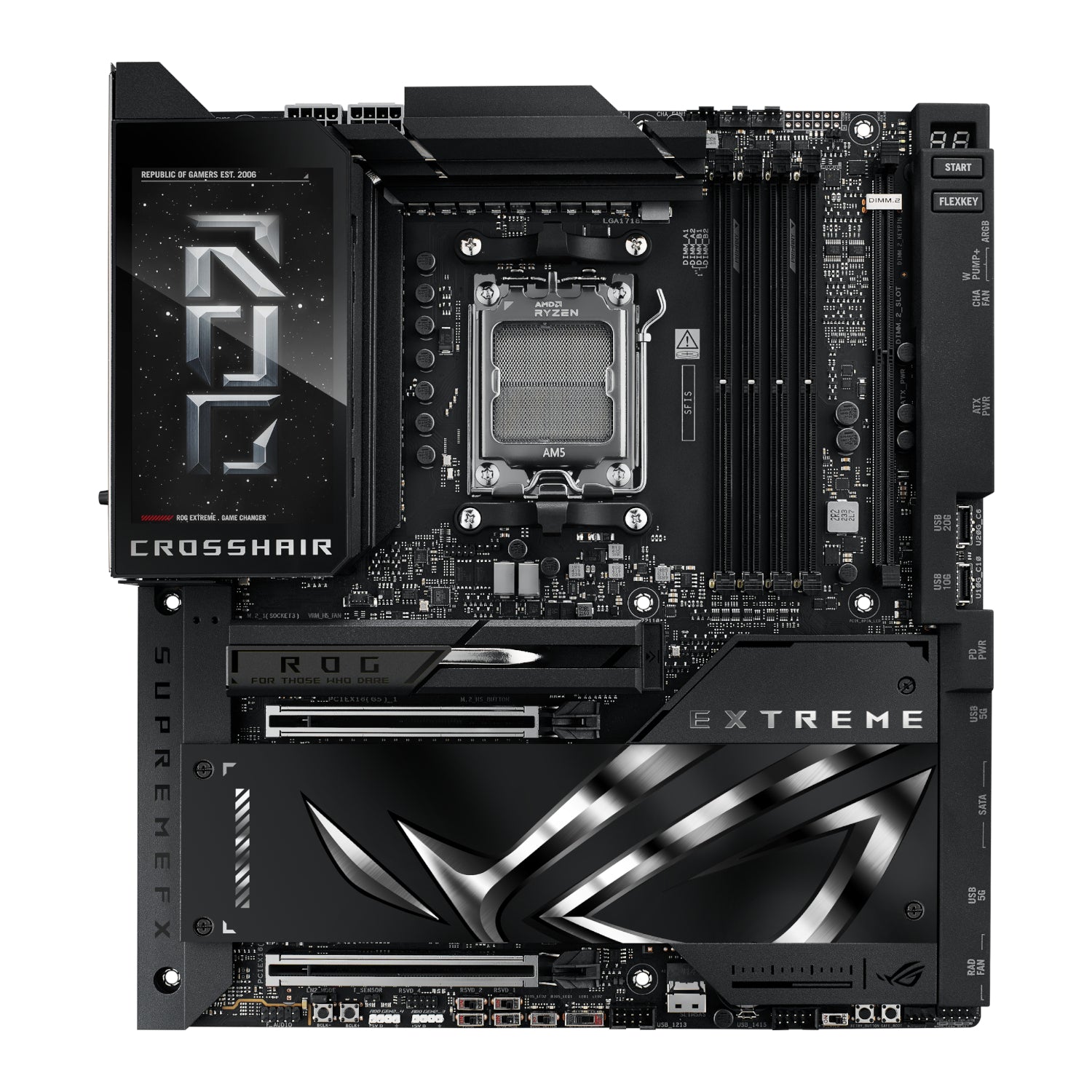 ASUS ROG Crosshair X870E EXTREME AM5 E-ATX Gaming Motherboard - alternate product view 2