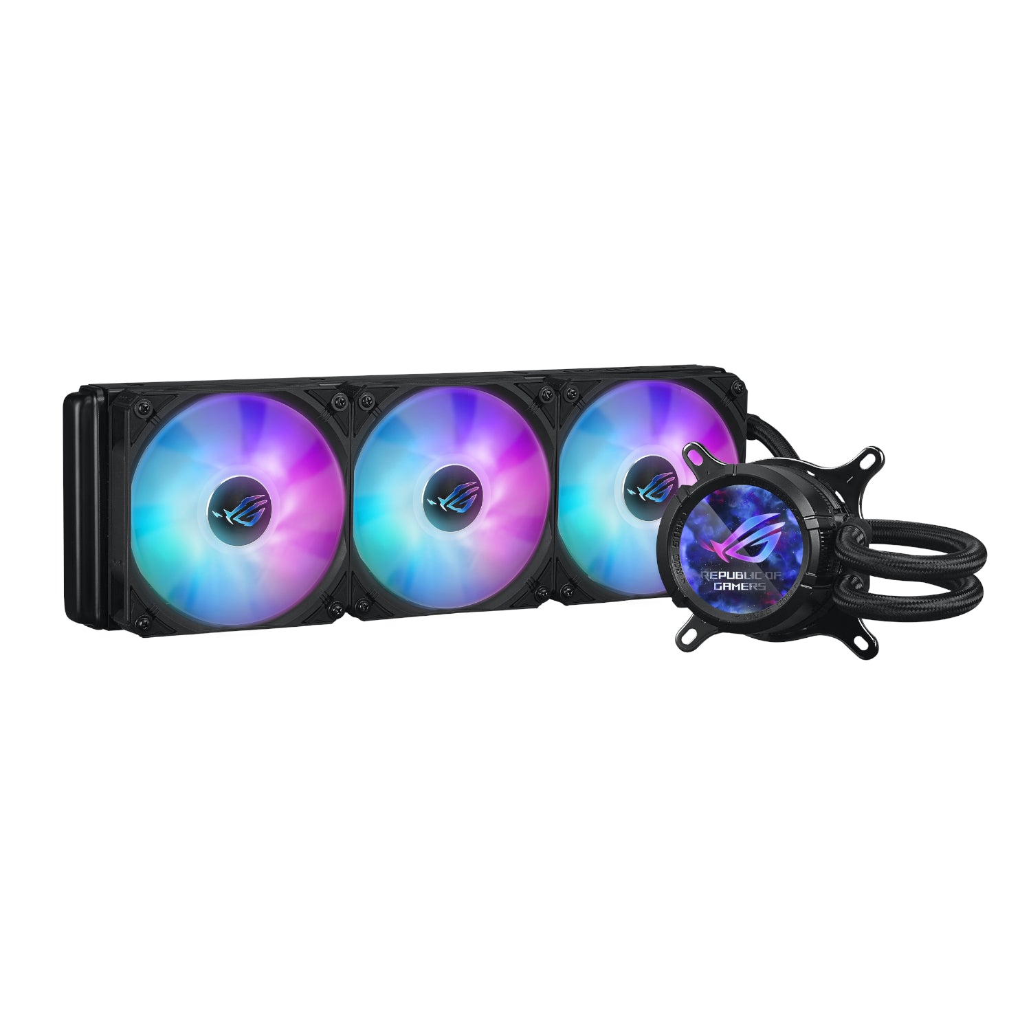 ASUS ROG STRIX LC III 360 ARGB LCD All-in-one CPU Liquid Cooler - Black - alternate product view 2