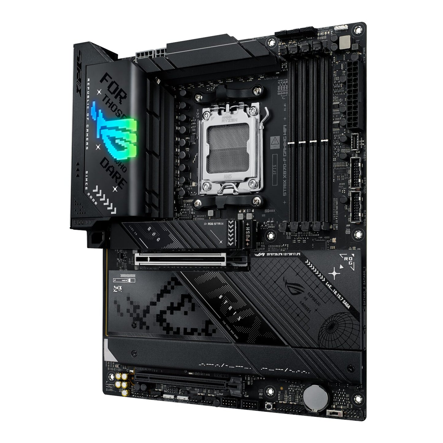 ASUS ROG Strix X870-F Gaming WiFi Motherboard - ATX AMD AM5 - alternate product view 3