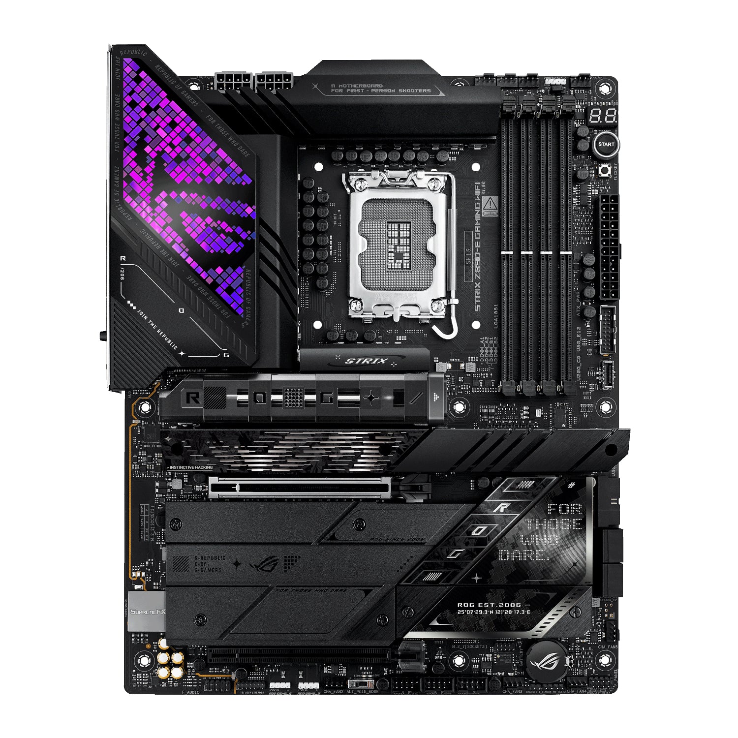 ASUS ROG Strix Z890-E Gaming WIFI Intel LGA1851 ATX Gaming Motherboard - alternate product view 2