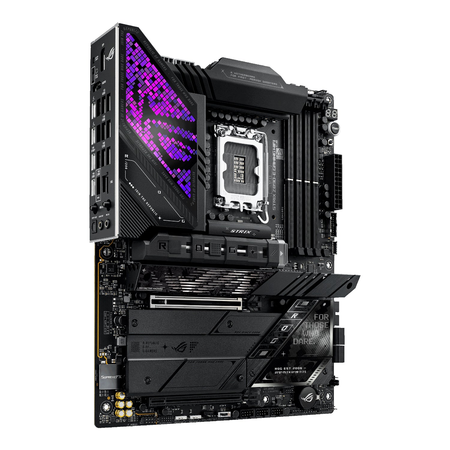 ASUS ROG Strix Z890-E Gaming WIFI Intel LGA1851 ATX Gaming Motherboard - alternate product view 3
