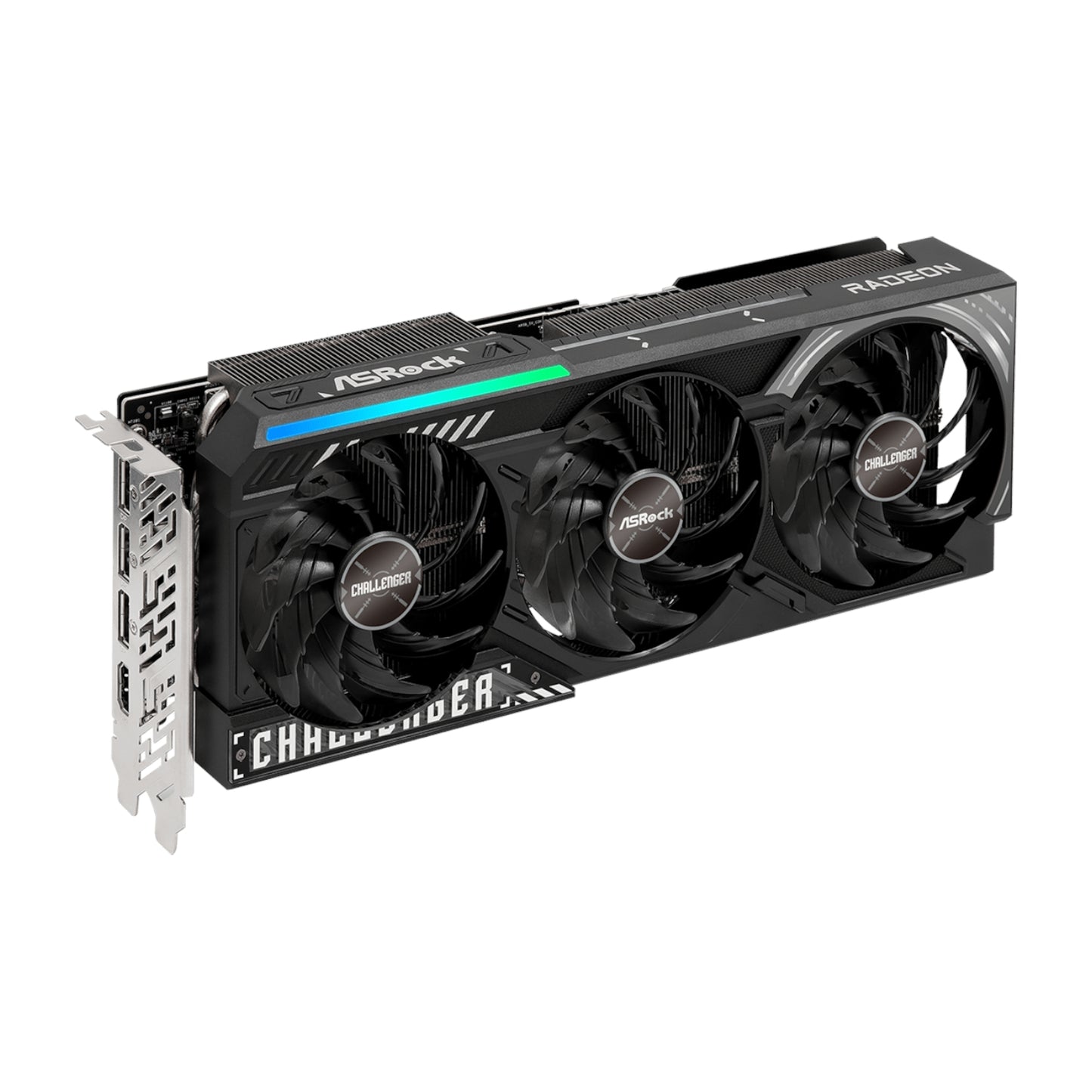 ASRock Radeon RX9070 XT Challenger 16G Graphics Card - alternate product view 3