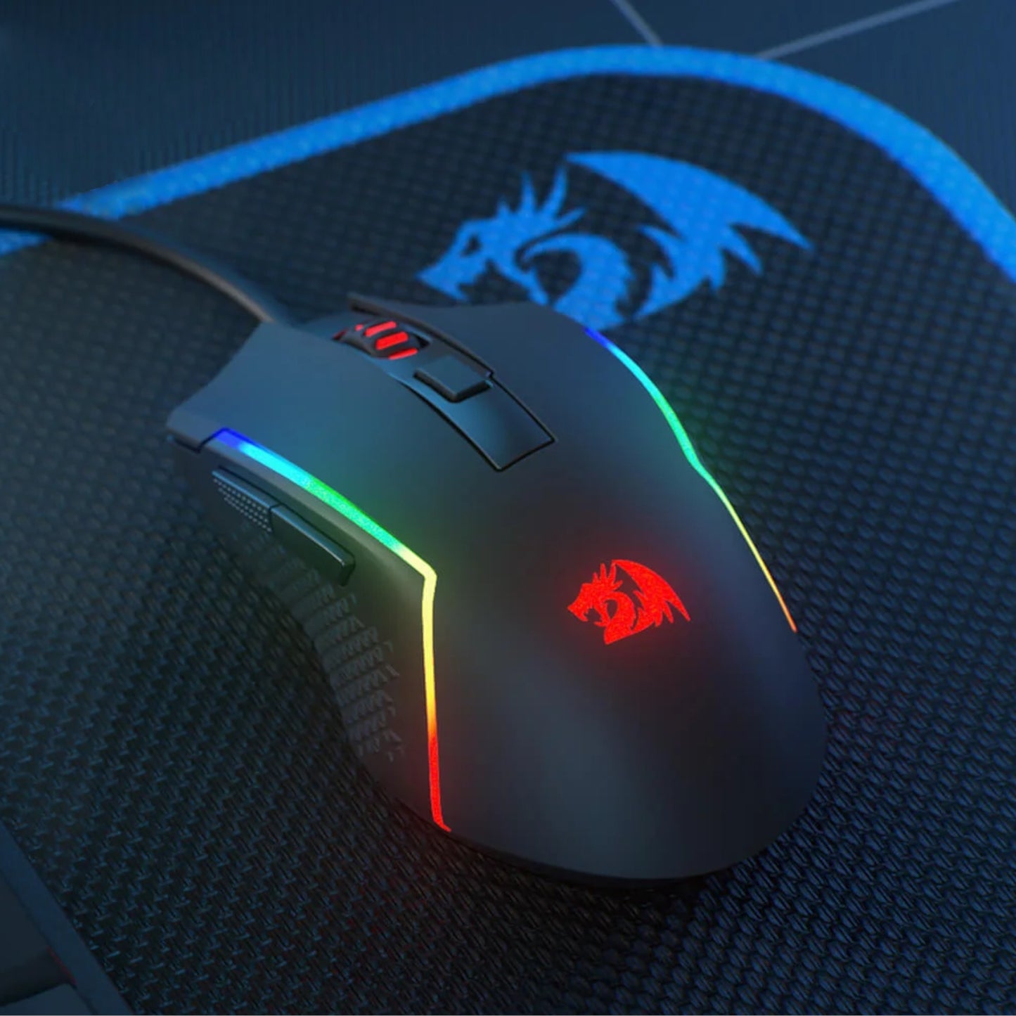 Redragon M616 TRIDENT 10000DPI RGB Gaming Mouse - Black - alternate product view 2