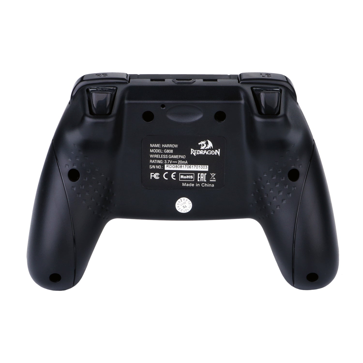 Redragon HARROW Wireless X/D-input(Digital/Analog) PC Controller - Black - alternate product view 6
