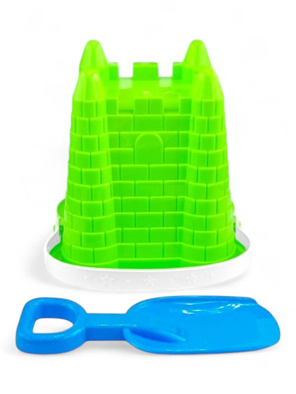 SAND Bucket WITH SPADE - Bucket Height 200 Mm - GREEN