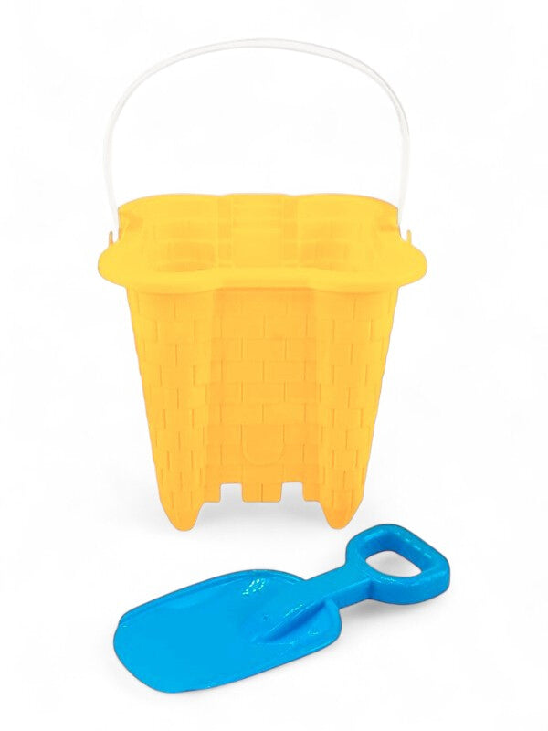 SAND Bucket WITH SPADE - Bucket Height 200 Mm - Yellow - Image 2