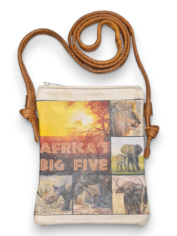 Leather SLING BAG - Afrika's BIG FIVE