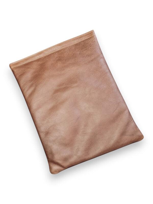 Leather Macbook COVER - TAN - ±36×25×2 Cm