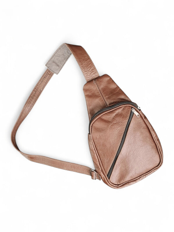 Leather Shoulder BAG - BROWN - ±34×19×4 Cm