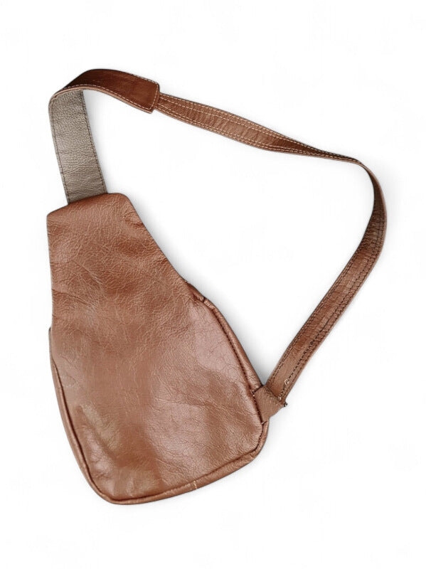 Leather Shoulder BAG - BROWN - ±34×19×4 Cm - Image 2