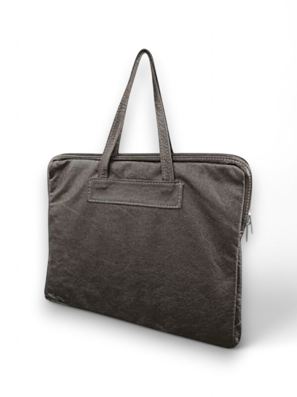 Leather Laptop BAG - RED BROWN - ±37×30 Cm