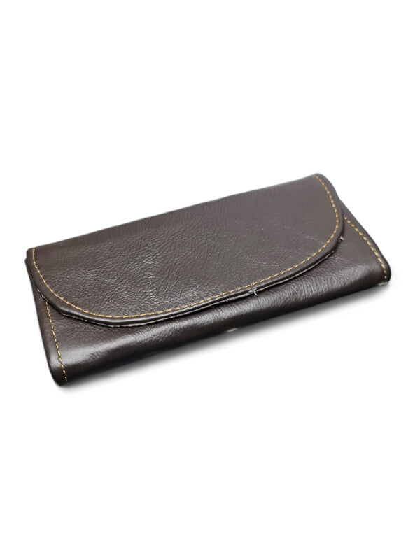 Leather Wallet - BROWN - ±10×21 Cm