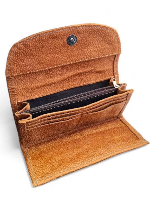 Leather Wallet - GREEN - ±21×10 Cm - Image 2
