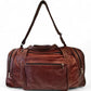 Leather Luggage BAG - LARGE - RED BROWN - ±55×38×28 Cm - Image 2