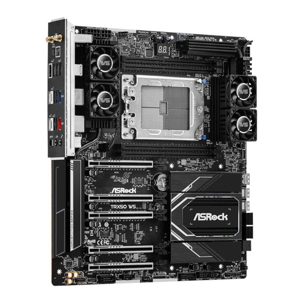 ASRock TRX50 WS AMD TR5 EATX Gaming Motherboard - alternate product view 3