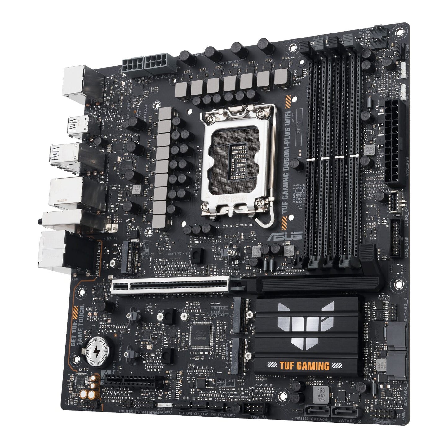 ASUS TUF Gaming B860M-Plus Wi-Fi M-ATX Motherboard – Intel LGA1851, DDR5, PCIe 5.0. Wi-Fi 7 - alternate product view 3