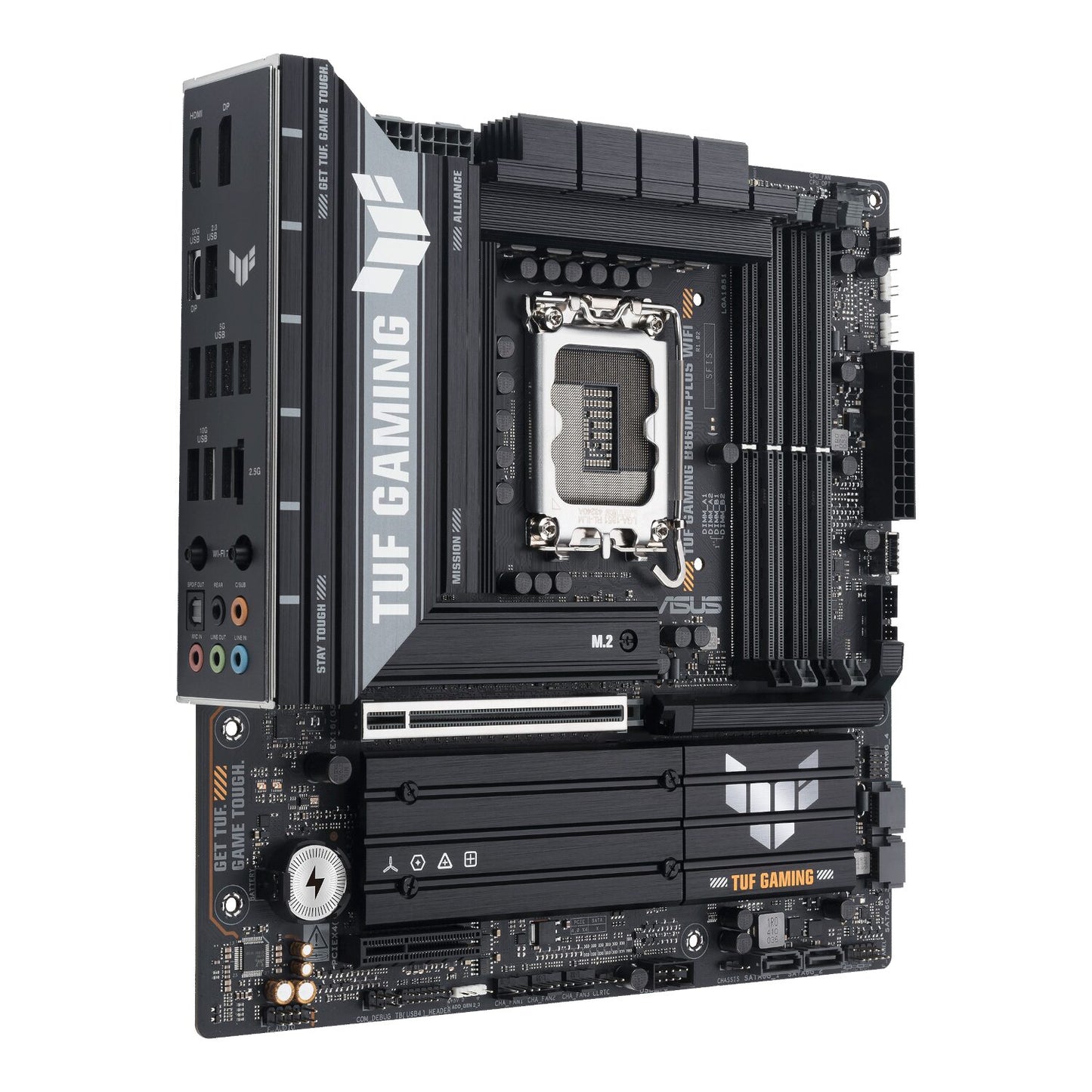 ASUS TUF Gaming B860M-Plus Wi-Fi M-ATX Motherboard – Intel LGA1851, DDR5, PCIe 5.0. Wi-Fi 7 - alternate product view 4