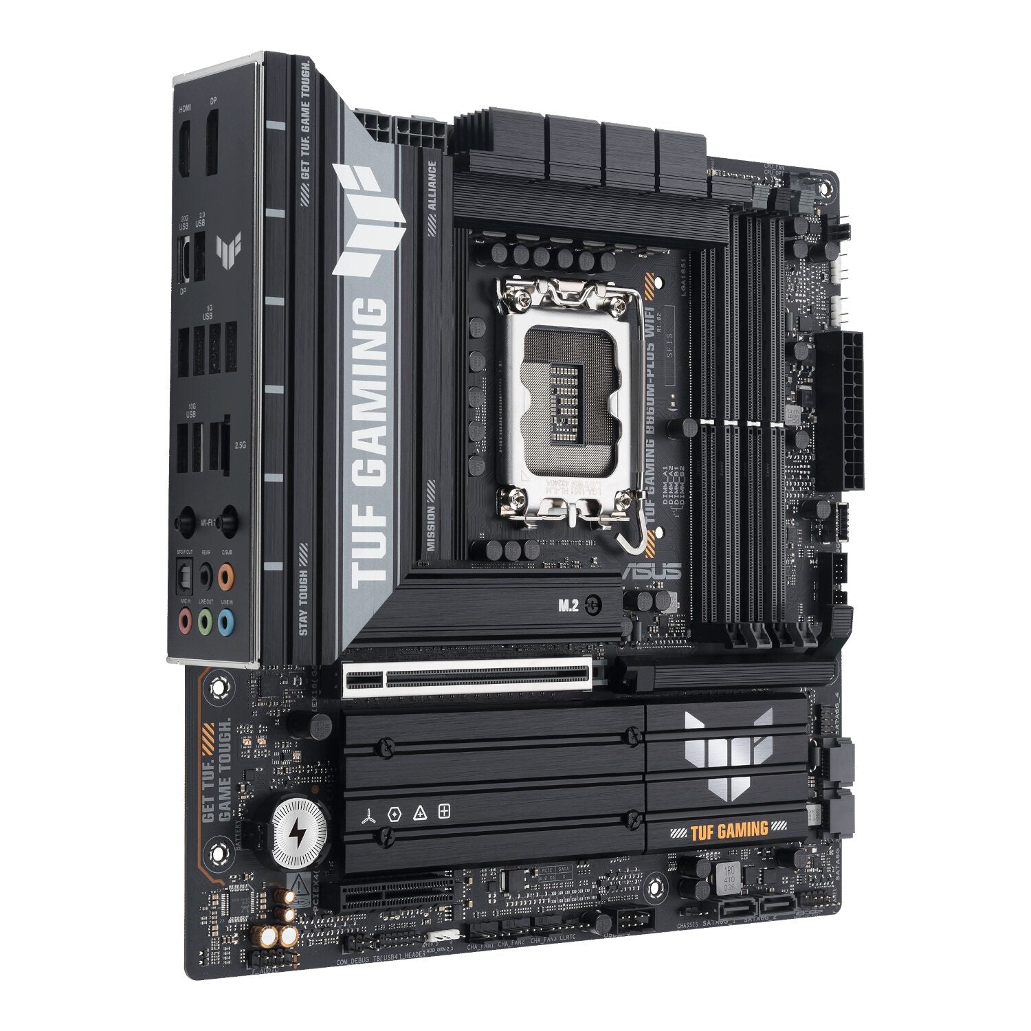 ASUS TUF Gaming B860M-Plus Wi-Fi M-ATX Motherboard – Intel LGA1851, DDR5, PCIe 5.0. Wi-Fi 7 - alternate product view 4