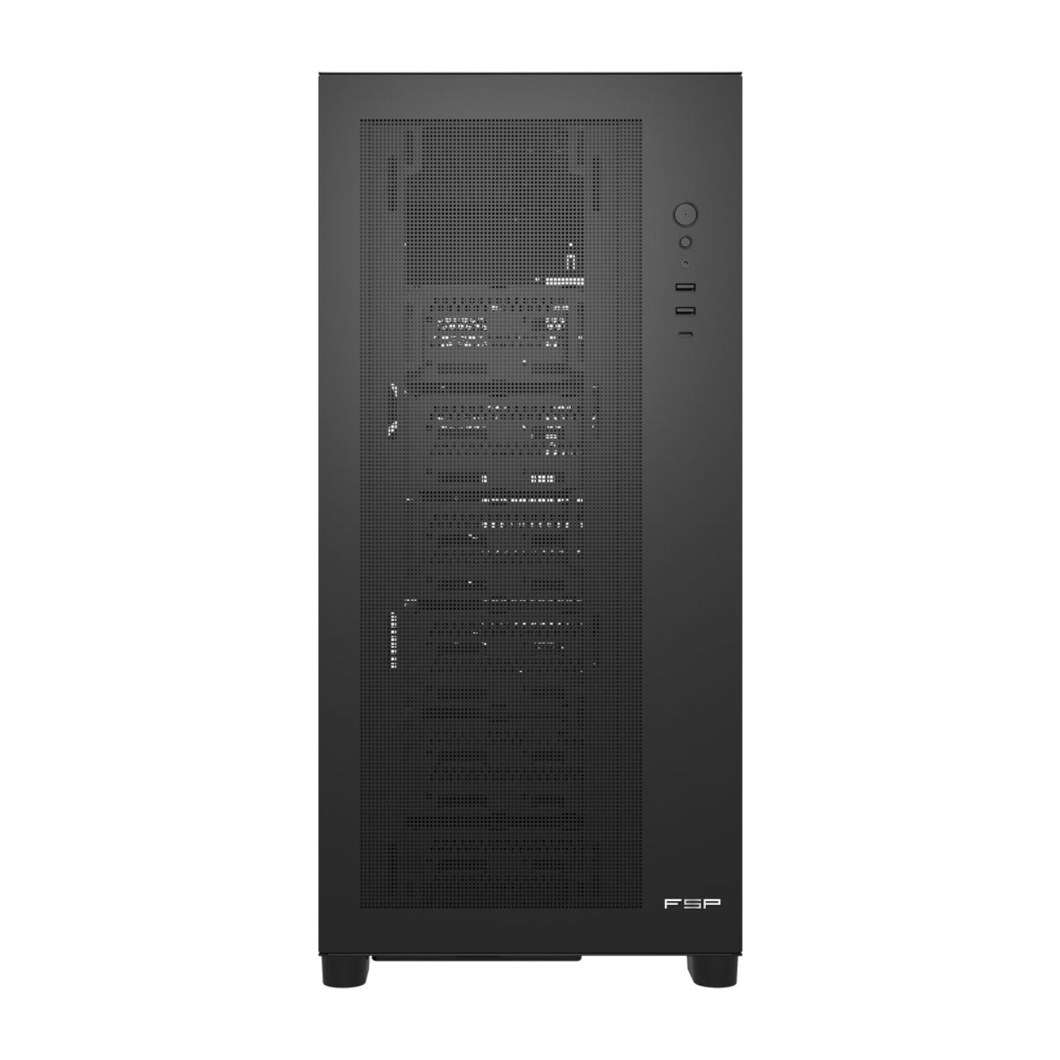 FSP U500 E-ATX Workstation Chassis - Black - alternate product view 2