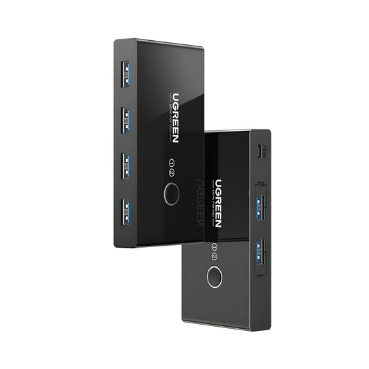 Ugreen USB 2.0 4-Port Switch Box, with 1.5m USB Cables