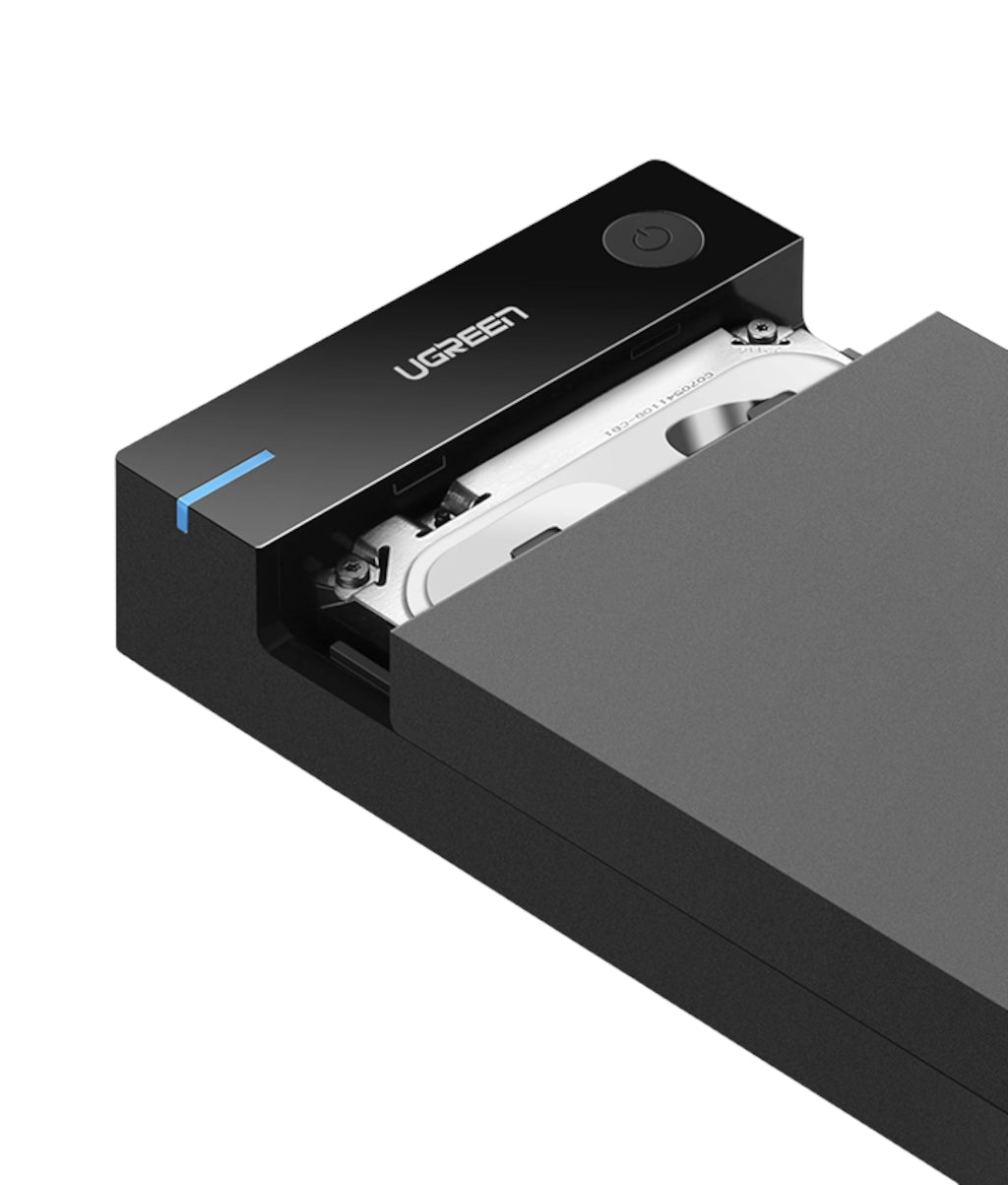 Ugreen 3.5" SATA Hard Drive USB 3.0 Enclosure 5Gbps – Black - alternate product view 2